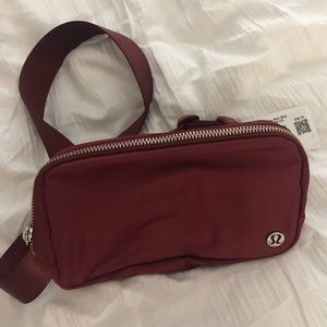 Burgundy Lululemon Everywhere Belt Bag